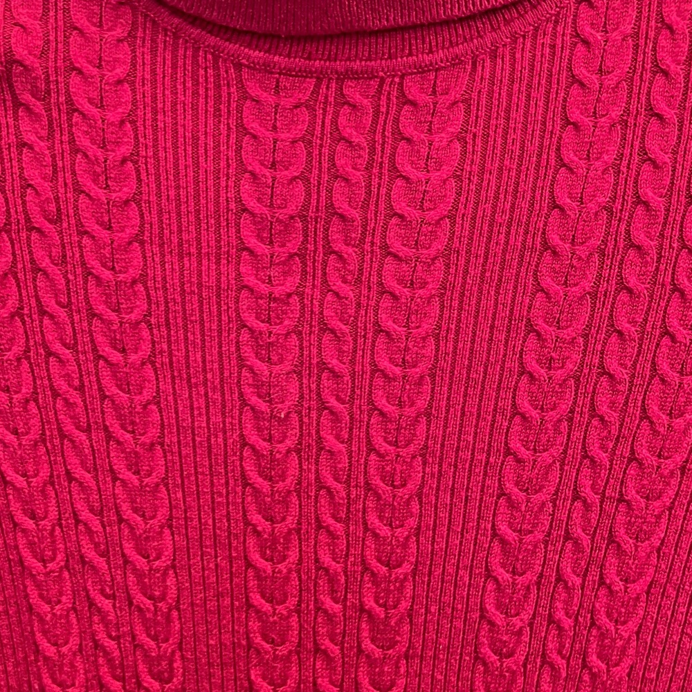Talbots Women's Fuchsia Turtleneck Sweater